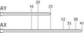 Clavillos galvanizados 5000 Pz 1" AX13 Senco