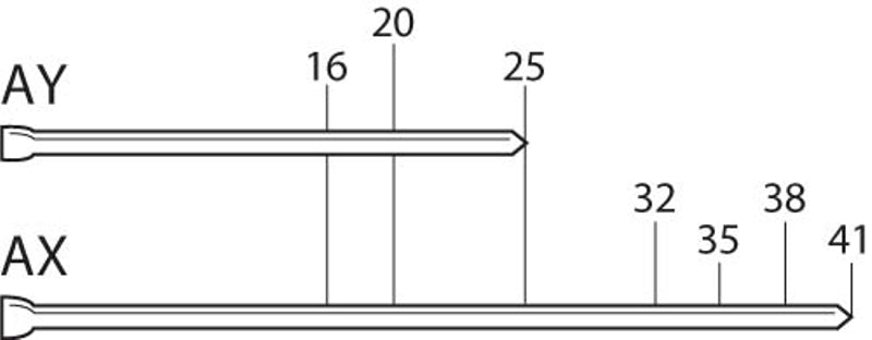 Clavillos galvanizados 5000 Pz 1" AX13 Senco
