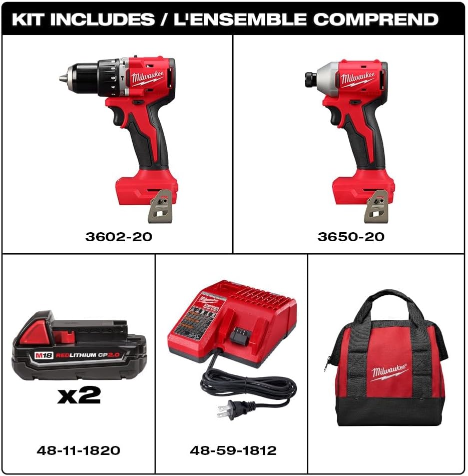 Combo Rotomartillo - Atornillador 3610-22CT  brushless Milwaukee