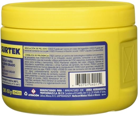 Grasa para balero 450gr 134011 SURTEK