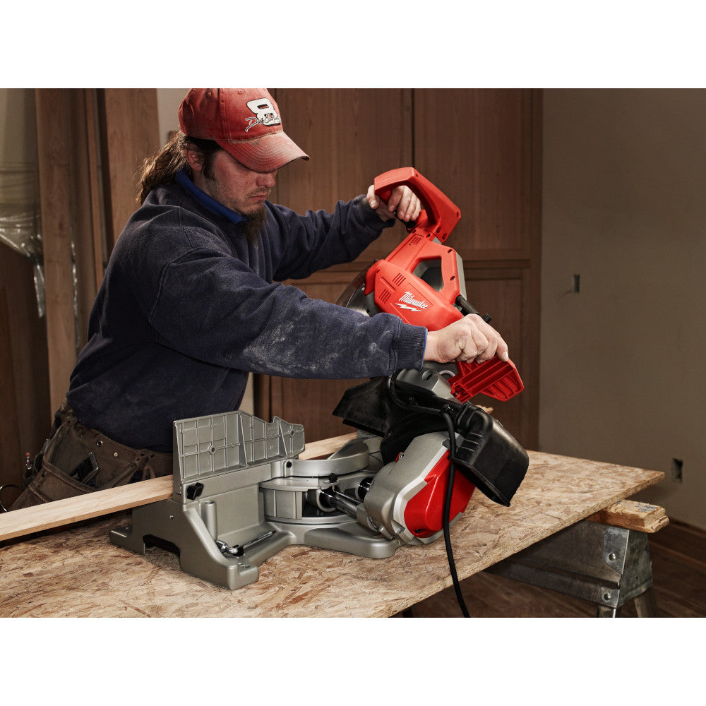 Sierra ingletadora deslizante de doble bisel 12 Pulg 1800W 6955-20 Milwaukee