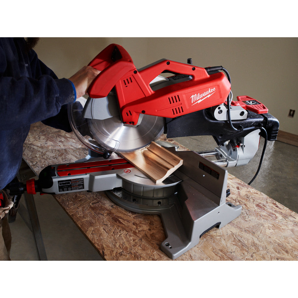 Sierra ingletadora deslizante de doble bisel 12 Pulg 1800W 6955-20 Milwaukee