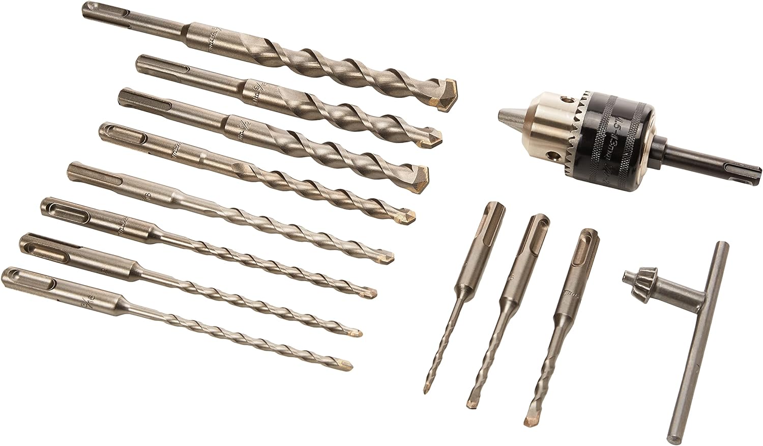 Juego de brocas y cinceles 14 Pz SDS PLUS con broquero D71205 Makita