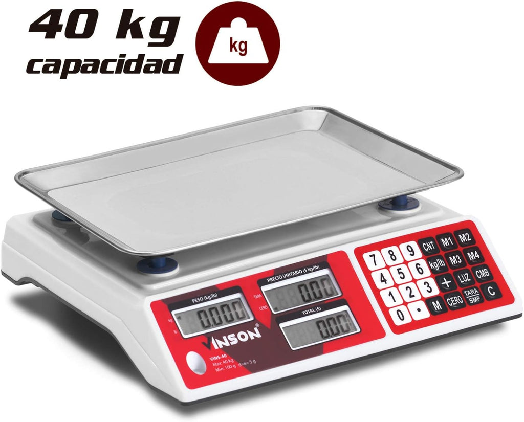 Báscula electrónica Vinson 40 Kg VINS40 Rhino