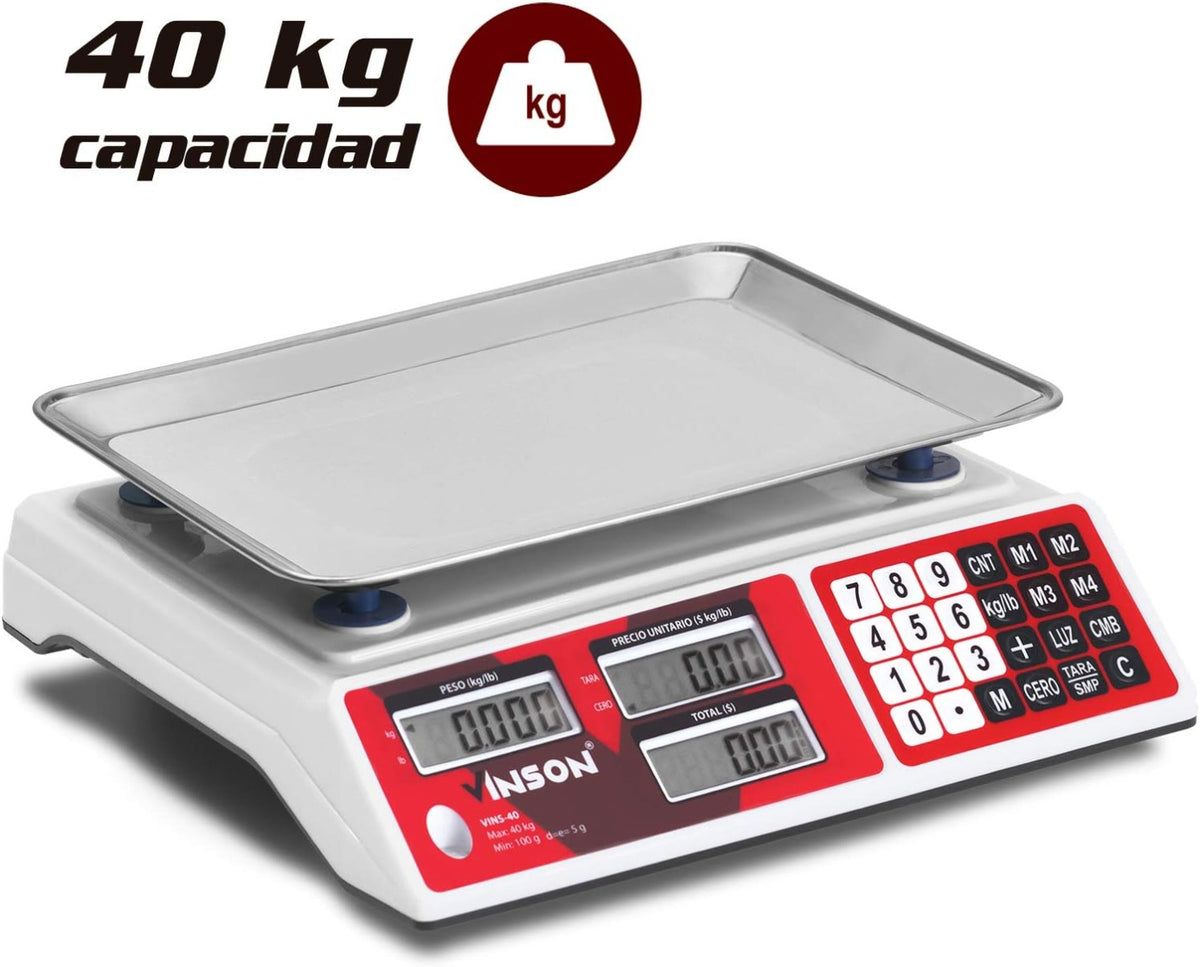 Báscula electrónica Vinson 40 Kg VINS40 Rhino