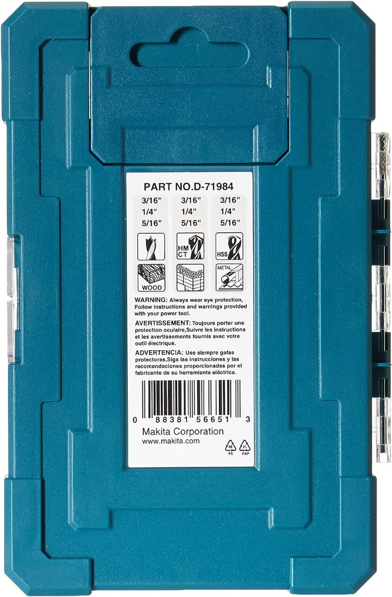 Juego de brocas 9 Pz D71984 Makita
