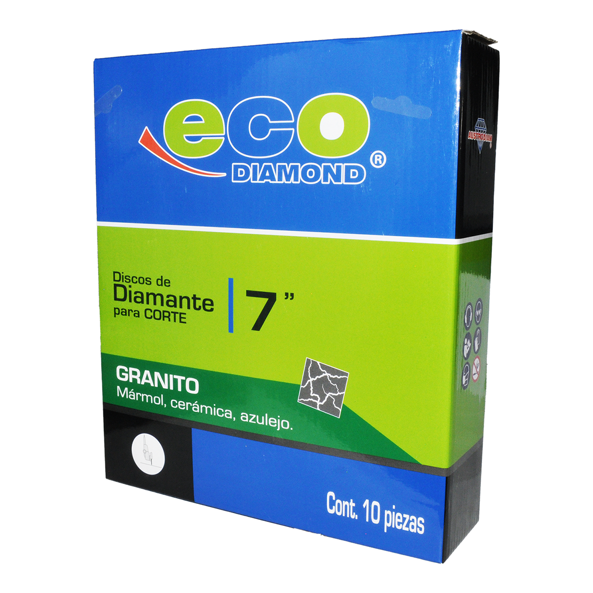 Disco Turbo Delgado de Diamante Granito 7” 844 Austromex