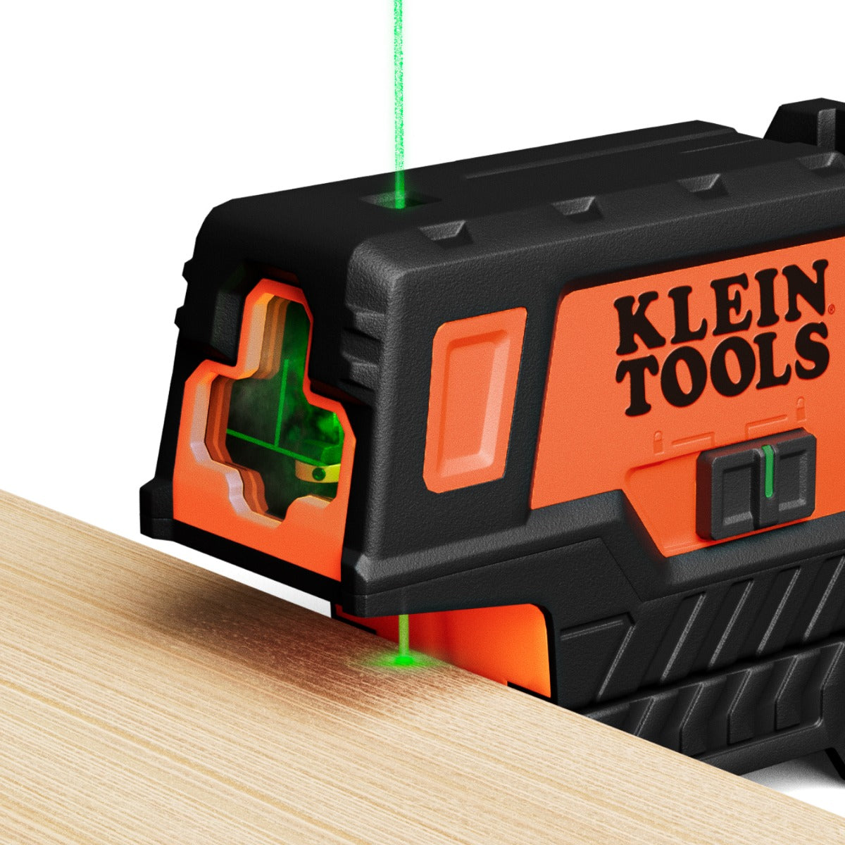 Nivel láser compacto de líneas en cruz verdes con punto de plomada 93MCLPG Klein Tools