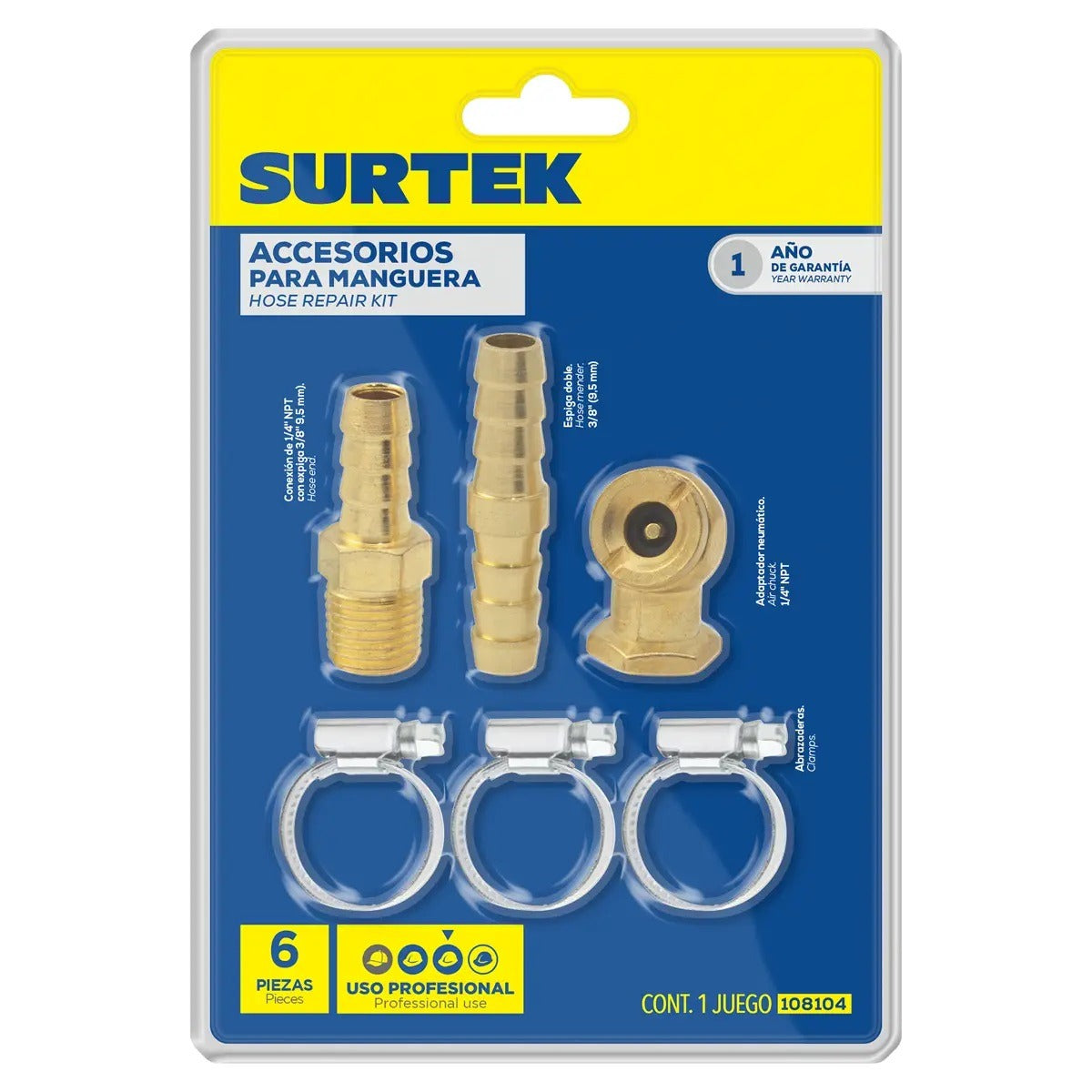 Accesorios Para Manguera 6 Pzs 108104 Surtek
