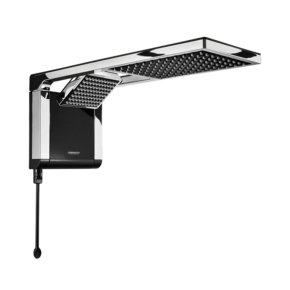 Regadera Eléctrica 220V  Acqua Duo Ultra Negro Lorenzetti