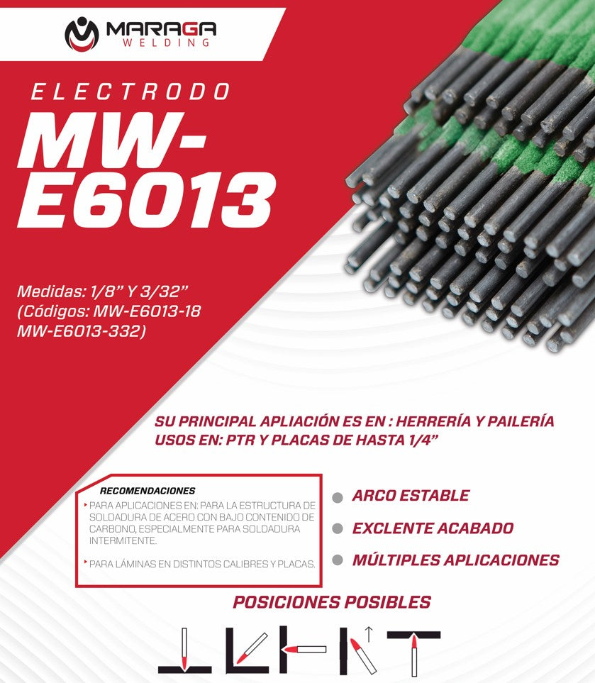 Soldadura 1/8 Pulg 1 Kg 6013 Maraga