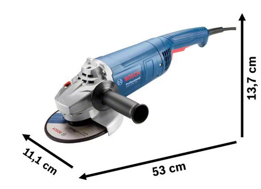 Amoladora Angular 9" 2200W 6,500 rpm GWS 2200-230 18F2.0 Bosch