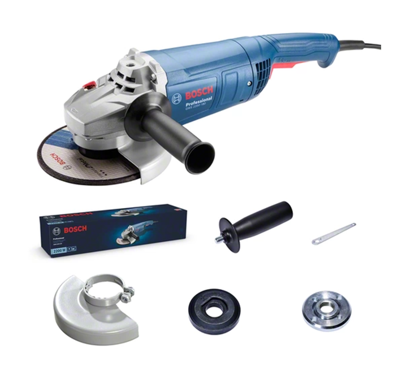 Amoladora Angular 7" 2200W 8,500 rpm GWS 2200-180 18F1.1 Bosch