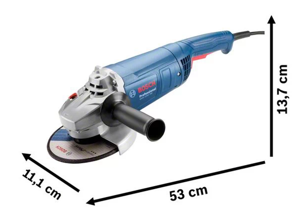 Amoladora Angular 7" 2200W 8,500 rpm GWS 2200-180 18F1.1 Bosch
