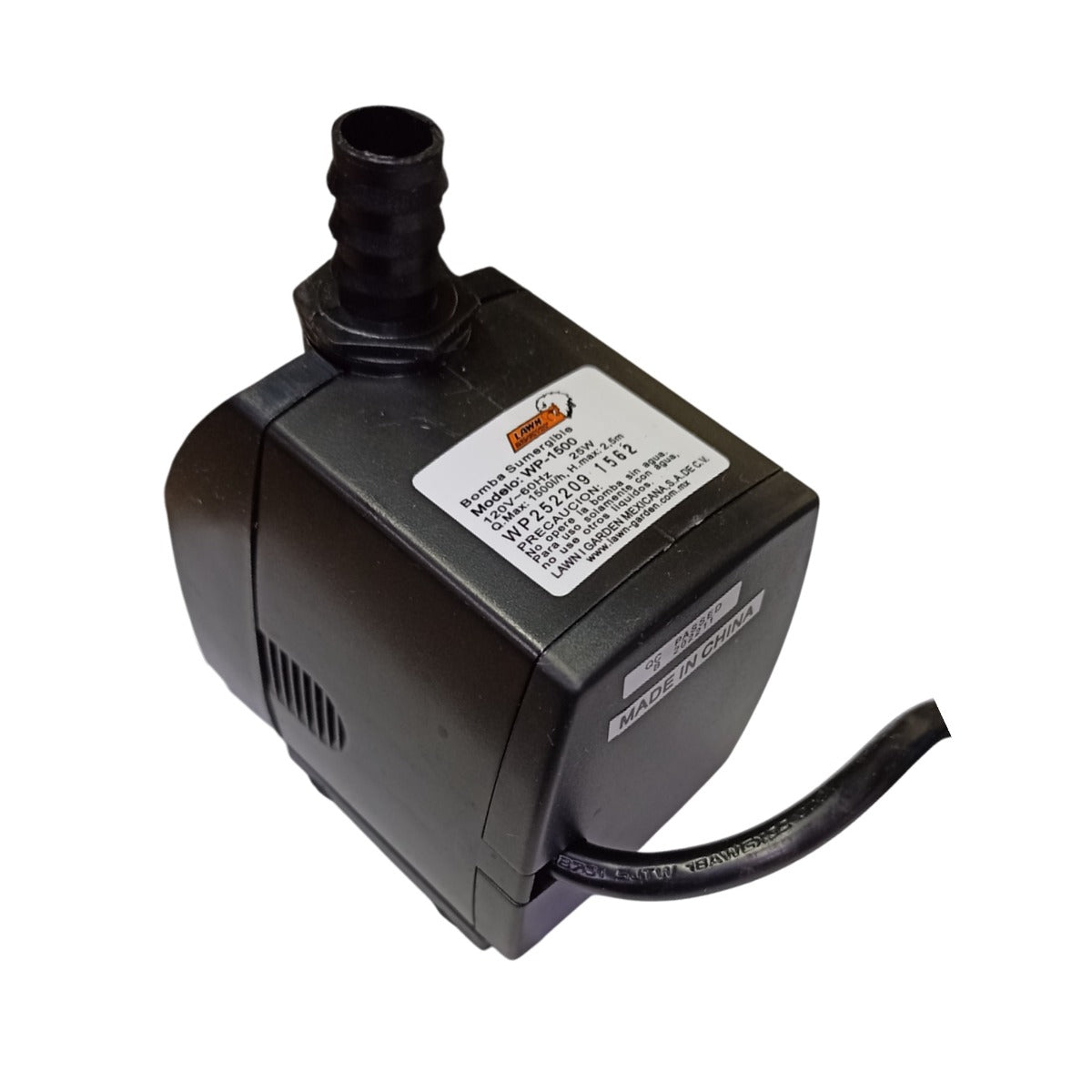 Bomba Para Fuentes Sumergible WP-1500 Lawn Industry
