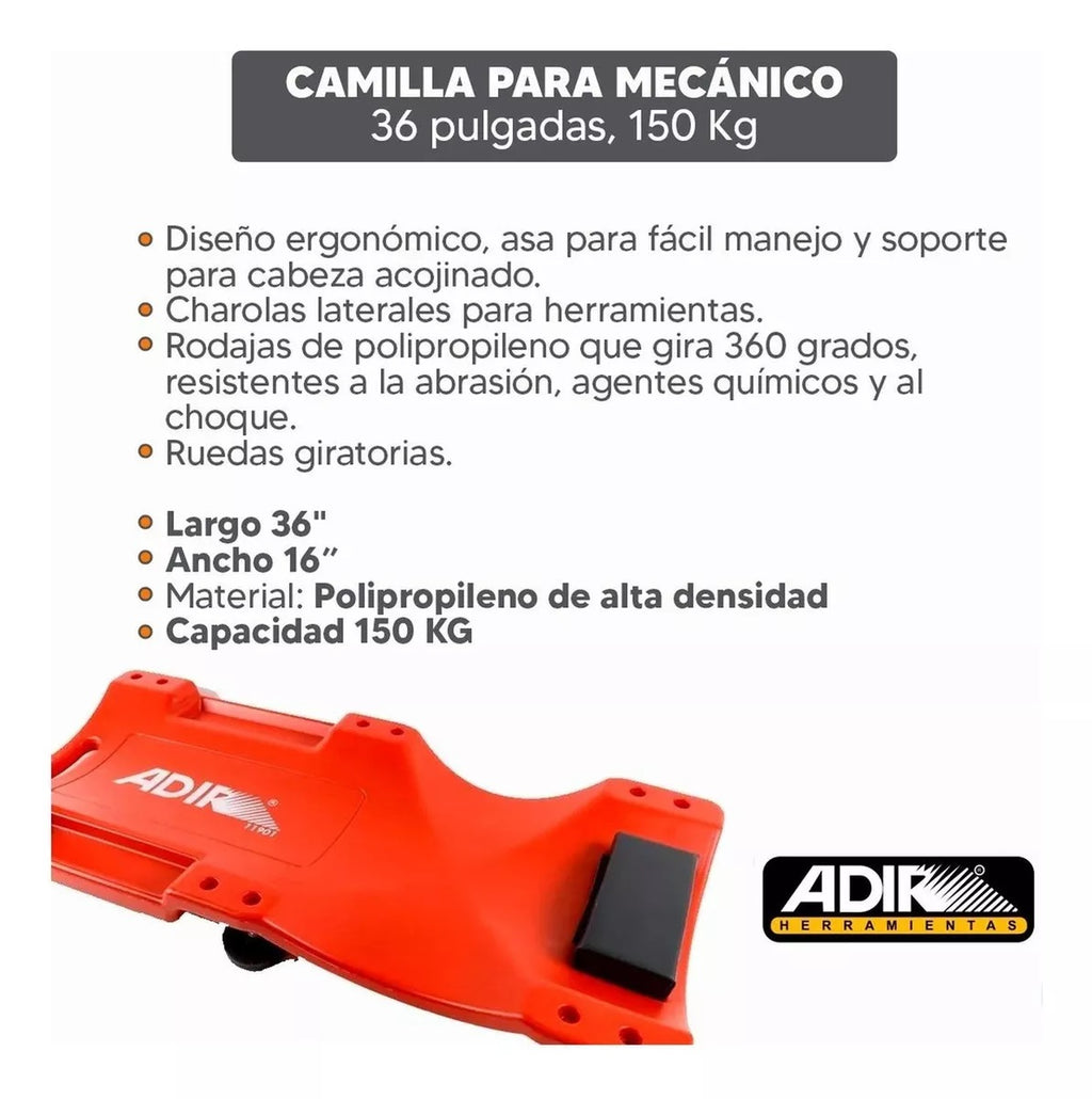 Cama Para Mecánico 36” 11901 Adir