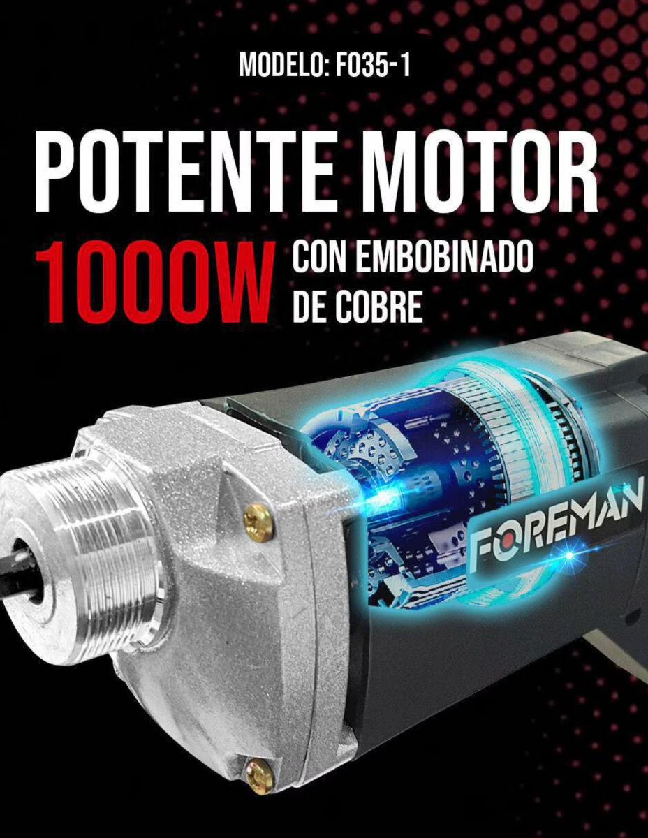 Vibrador de concreto 1000W 1FO35 FOREMAN
