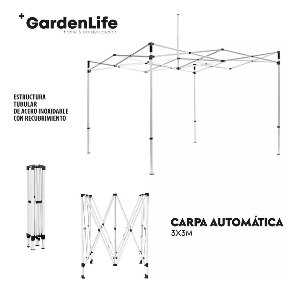 Carpa Automática 3X3M GA-PIR GardenLife