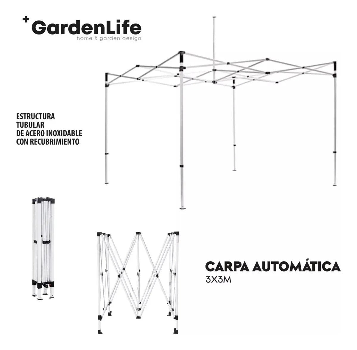 Carpa Automática 3X3M GA-PIR GardenLife