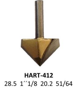 Broca para router corte en V 1-1/8 Pulg cobalto 412 Micro