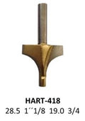 Broca para router corte redondeado 1-1/8 Pulg cobalto 418 Micro