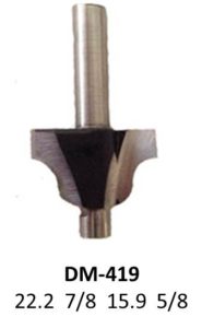 Broca para router corte romana 7/8 Pulg 419 Micro