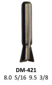 Broca para router corte cola de pato 5/16 Pulg 421 Micro
