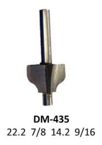 Broca para router corte pecho de paloma 7/8 Pulg 435 Micro