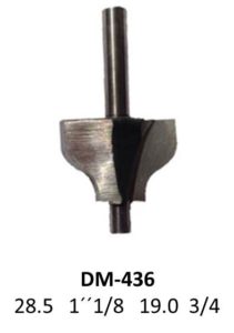 Broca para router corte pecho de paloma 1-1/8 Pulg 436 Micro