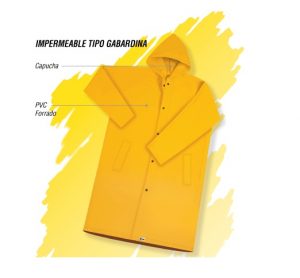 Impermeable tipo gabardina C-35 Cabel