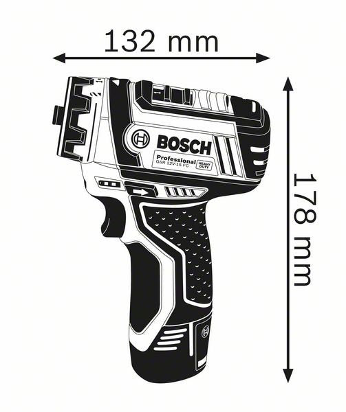 Taladro / Atornillador ¼" Y 3/8" 12V 0 - 1,300 rpm Heavy Duty GSR 12V-15 FC 19F6.0 Bosch