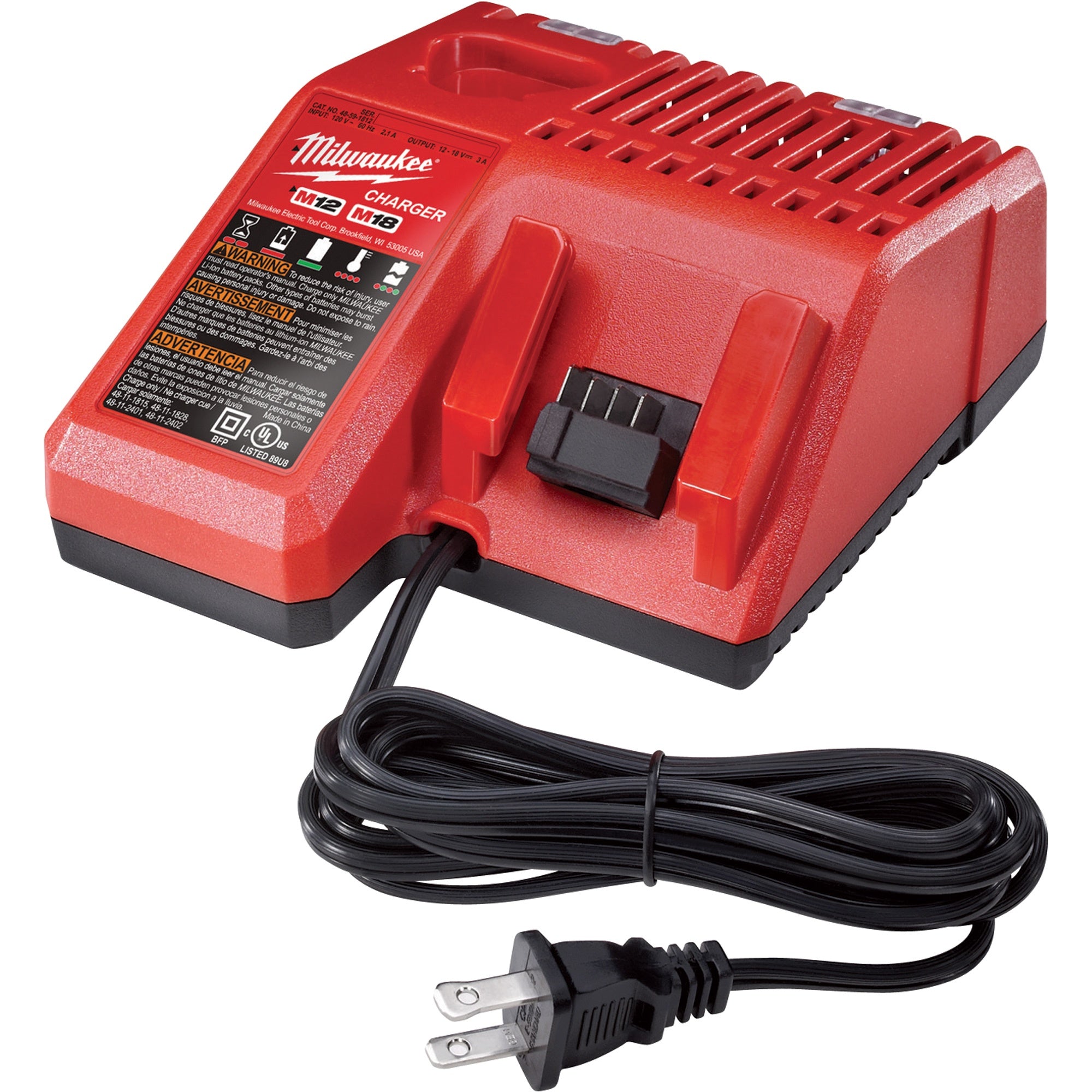 Cargador de batería M18™ y M12™ 48-59-1812 Milwaukee