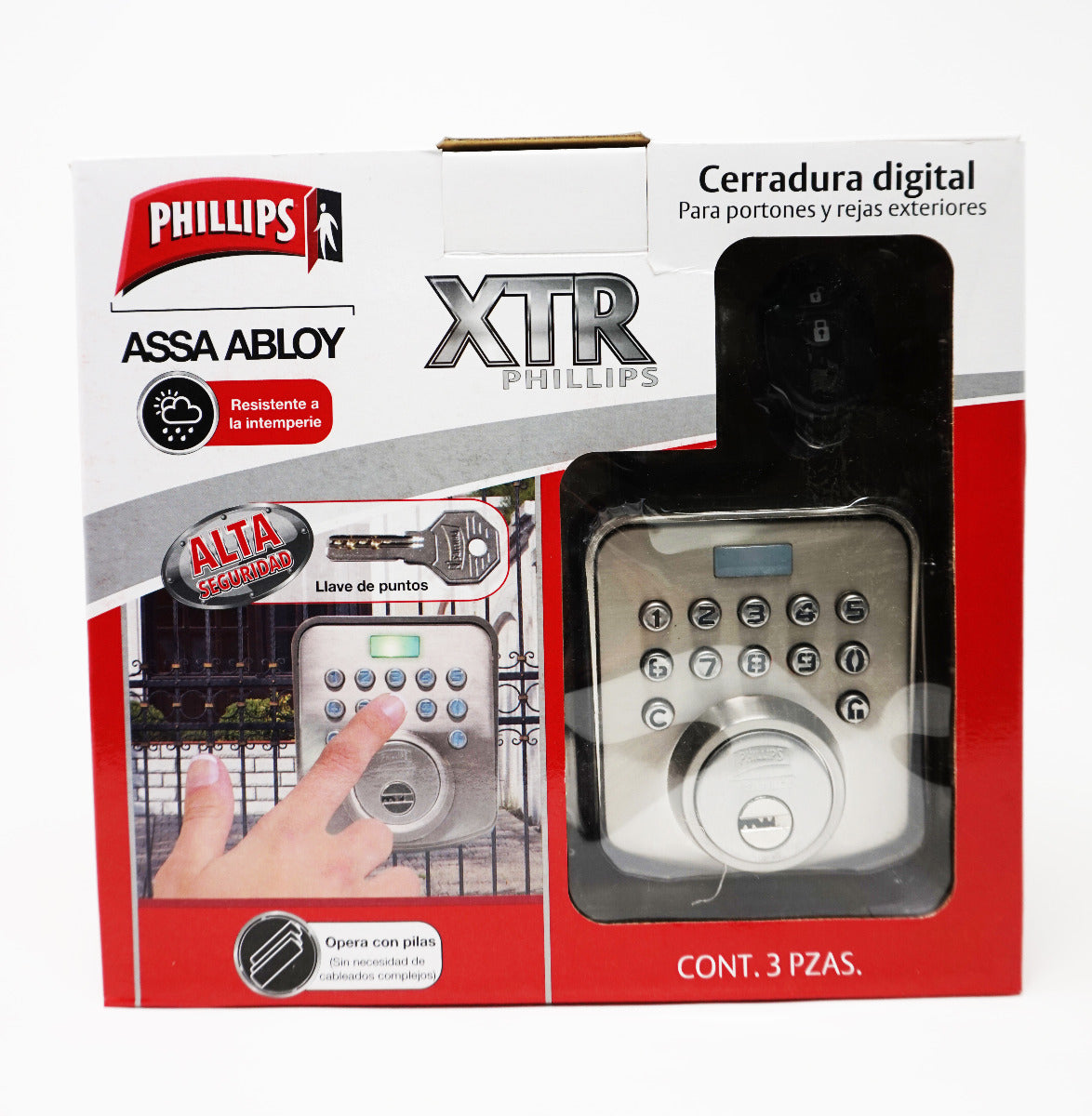 Cerradura digital para portones XTR Phillips