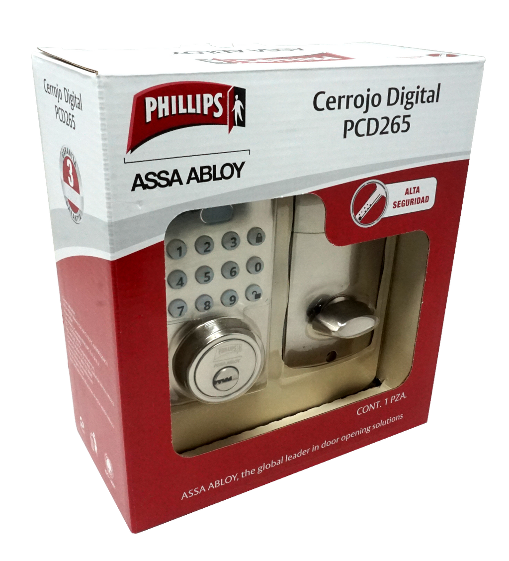 Cerrojo digital alta seguridad PCD265 NS MX5900 Philips