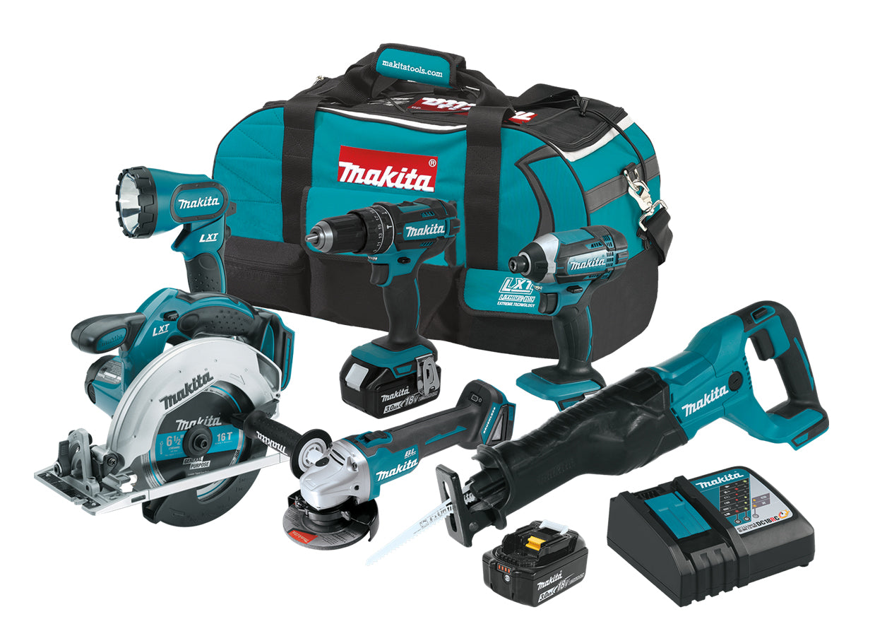 Combo MaxiCombo de Inalámbricos 18V XT610 6Pz Makita