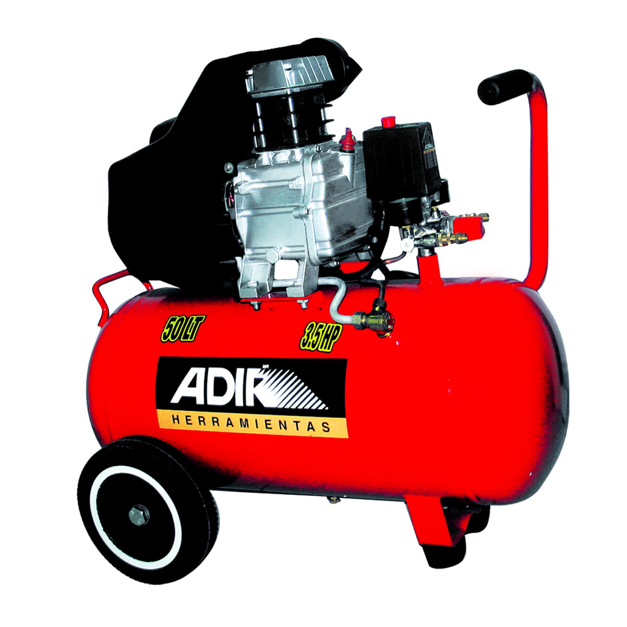 Combo Compresora Pistola y manguera 50L AD-204 Adir