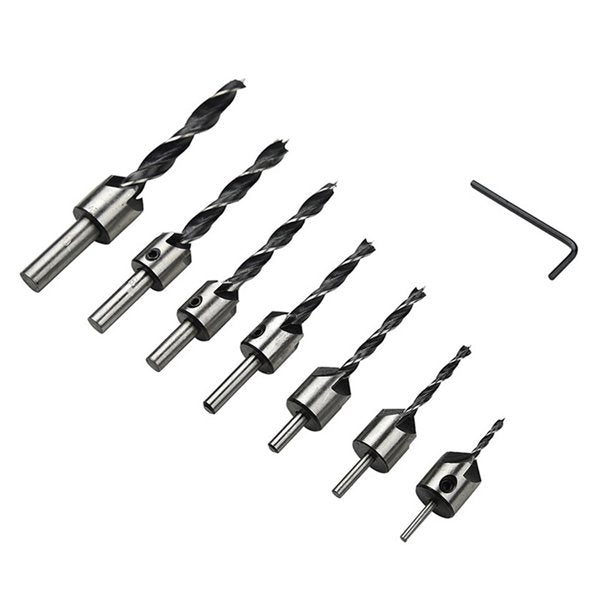 Juego de brocas avellanador 7 Pz 1/8 - 3/8 211692 OBI