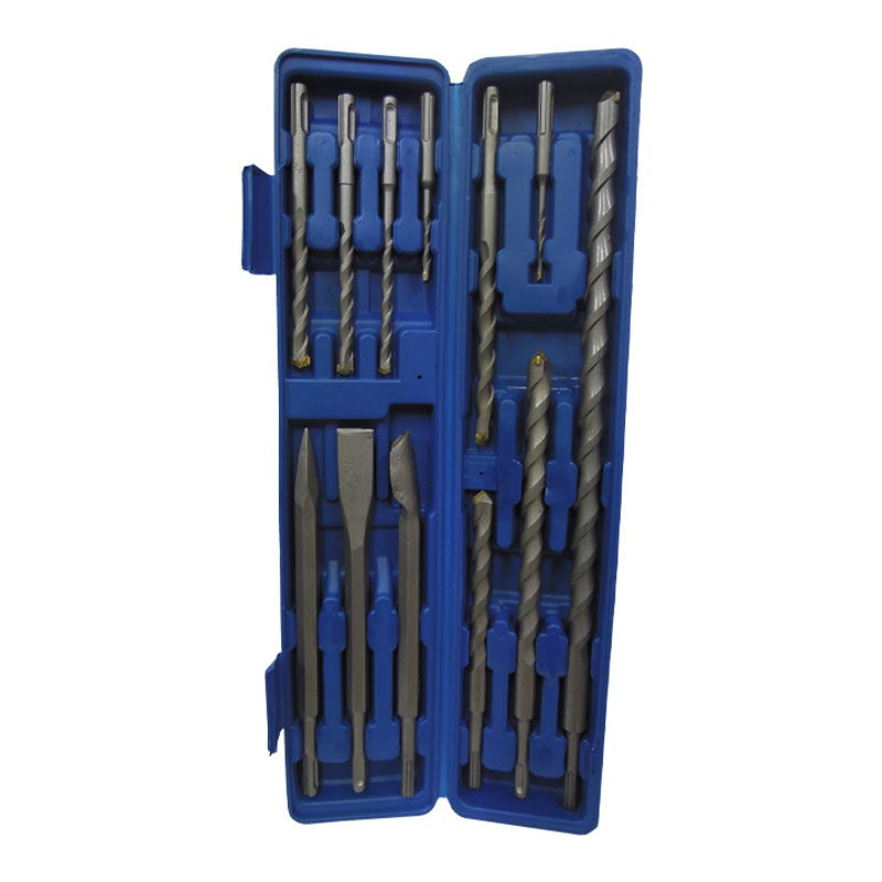 Juego de brocas y cinceles concreto SDS Plus 13 Pz 211268 Obi
