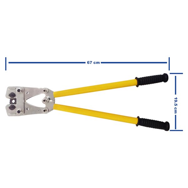 Pinza ponchadora hexagonal crimpadora manual 6-120 mm2 274714 OBI