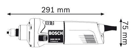 Rectificadora 650W 10,000 – 28,000 rpm Heavy Duty GGS 28 CE 1220.1 Bosch