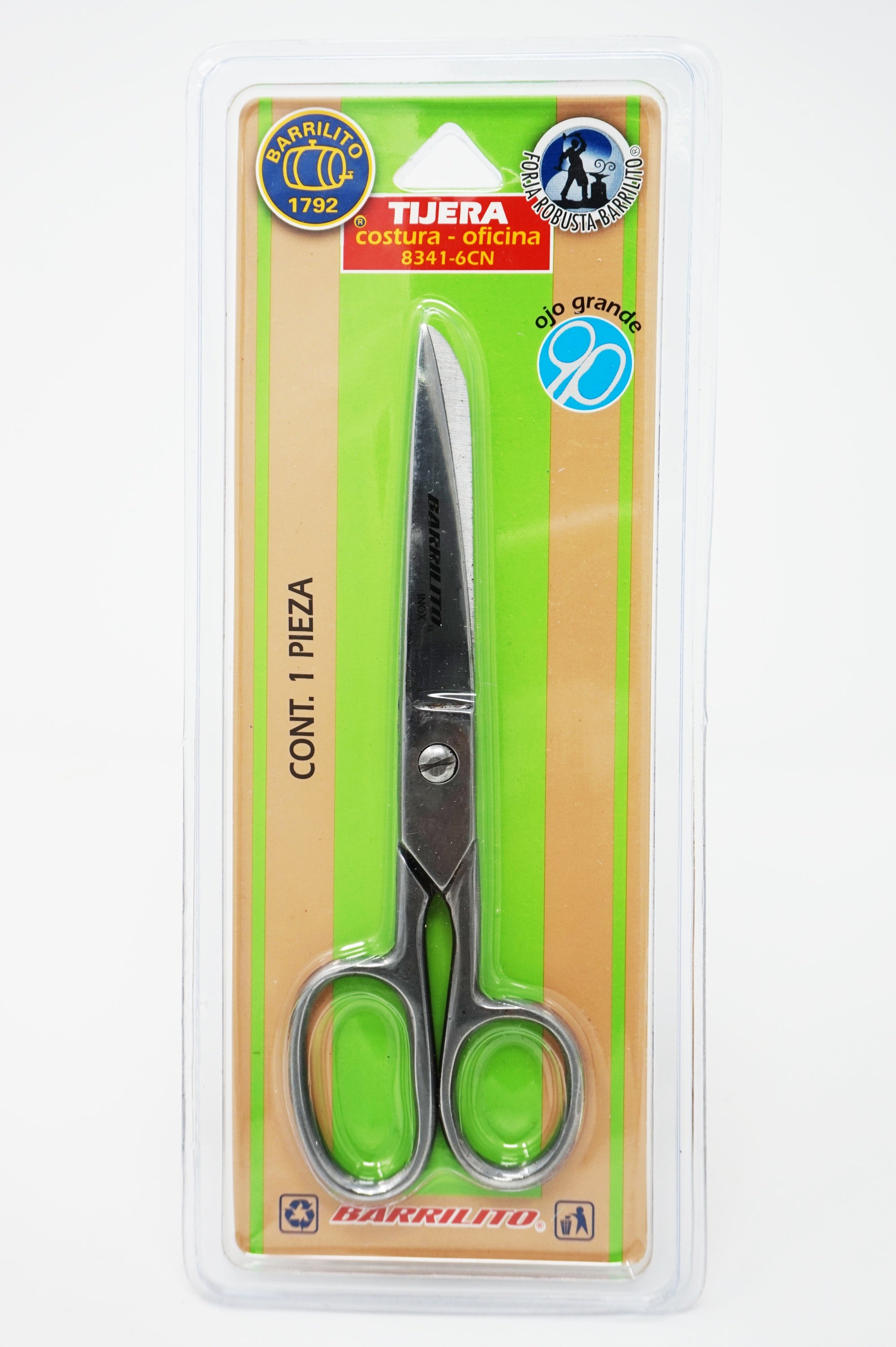 Tijera de costura y oficina 8341-6 Barrilito