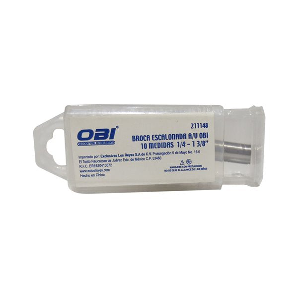 Broca Escalonada A/V Para Metal 1/4 a 1 3/8I 10 Pasos 211148 OBI
