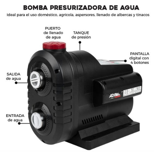 Bomba Presurizadora De Presión Constante 500W ADIR 11735
