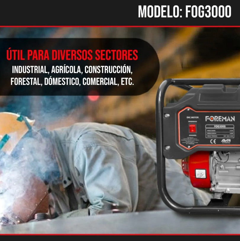Generador a Gasolina FOG3000 Foreman
