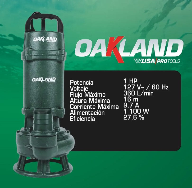 Bomba Sumergible 1HP BS0001 OAKLAND