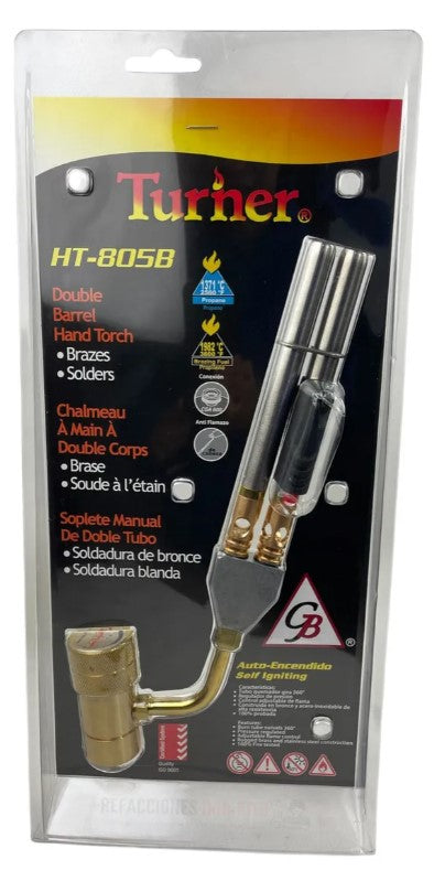 Boquilla/soplete Doble Quemador Con Autoencendido HT-805B Turner