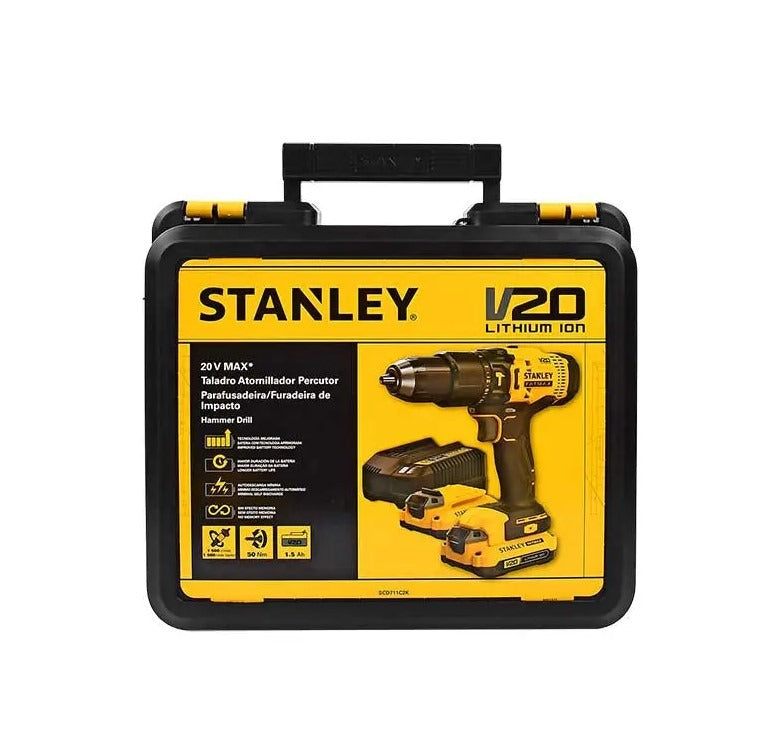 Rotomartillo 1/2 Pulg 20V  VVR SCD711C2K Stanley
