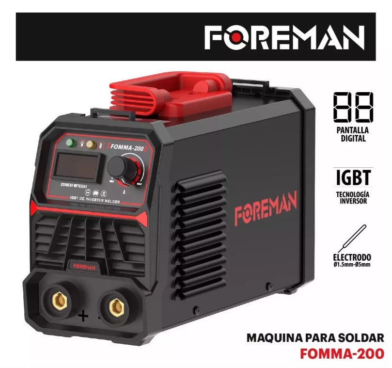 Soldadora inversora 200A FOMMA200 FOREMAN
