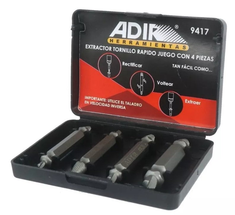 Extractor para tornillos 4 Pz 9417 ADIR