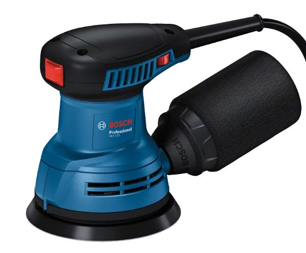 Lijadora Excéntrica De Palma 280W 7,500 - 12,000 rpm  GEX 125 Bosch